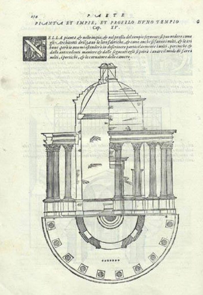 dibujo de representación arquitectónica